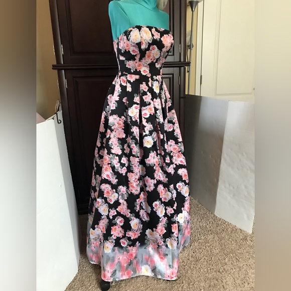 B. Darlin Formal/Prom Dress Cinderella Ball Gown Size 3/4 S Quinceañera Floral - Picture 8 of 16
